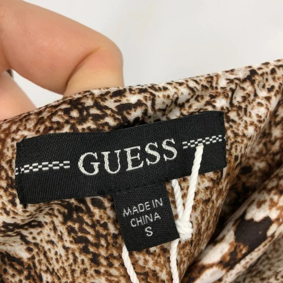 Guess snakeskin cowl neck mini slip dress Lucy NWT - Picture 4 of 16